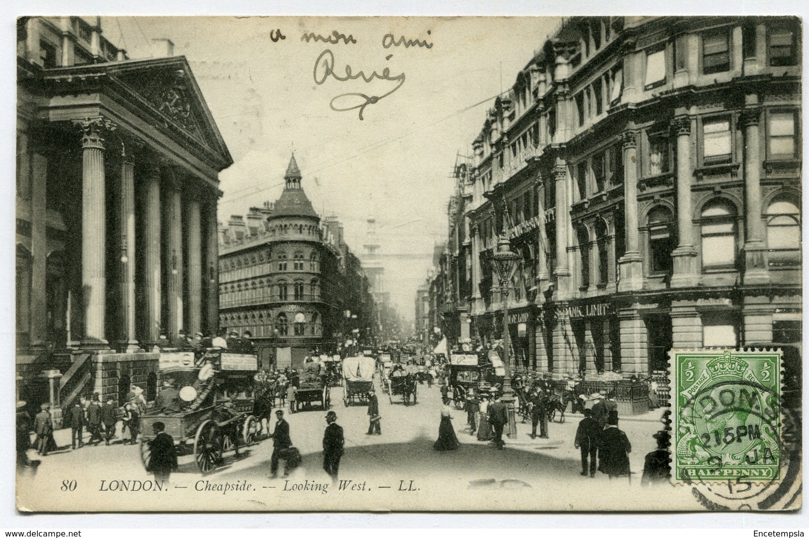 CPA - Carte Postale - Royaume-Uni - London - Cheapside - Looking West - 1915 (CP3246) - Other & Unclassified