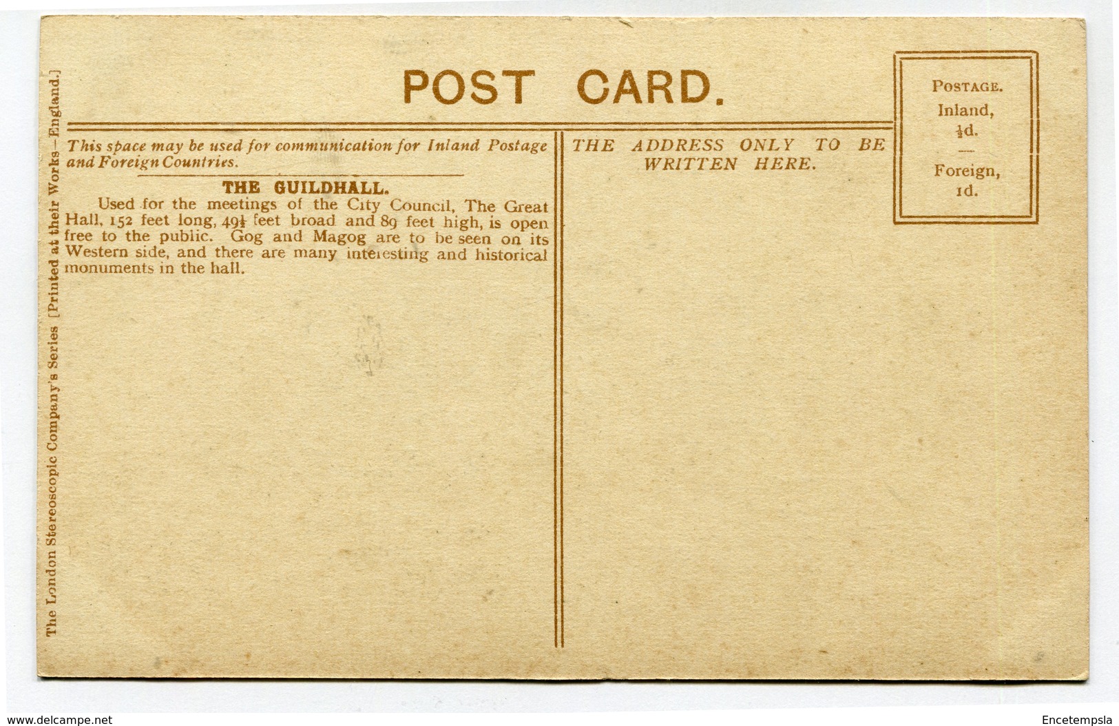 CPA - Carte Postale - Royaume-Uni - London - The Guildhall (CP3247) - Other & Unclassified