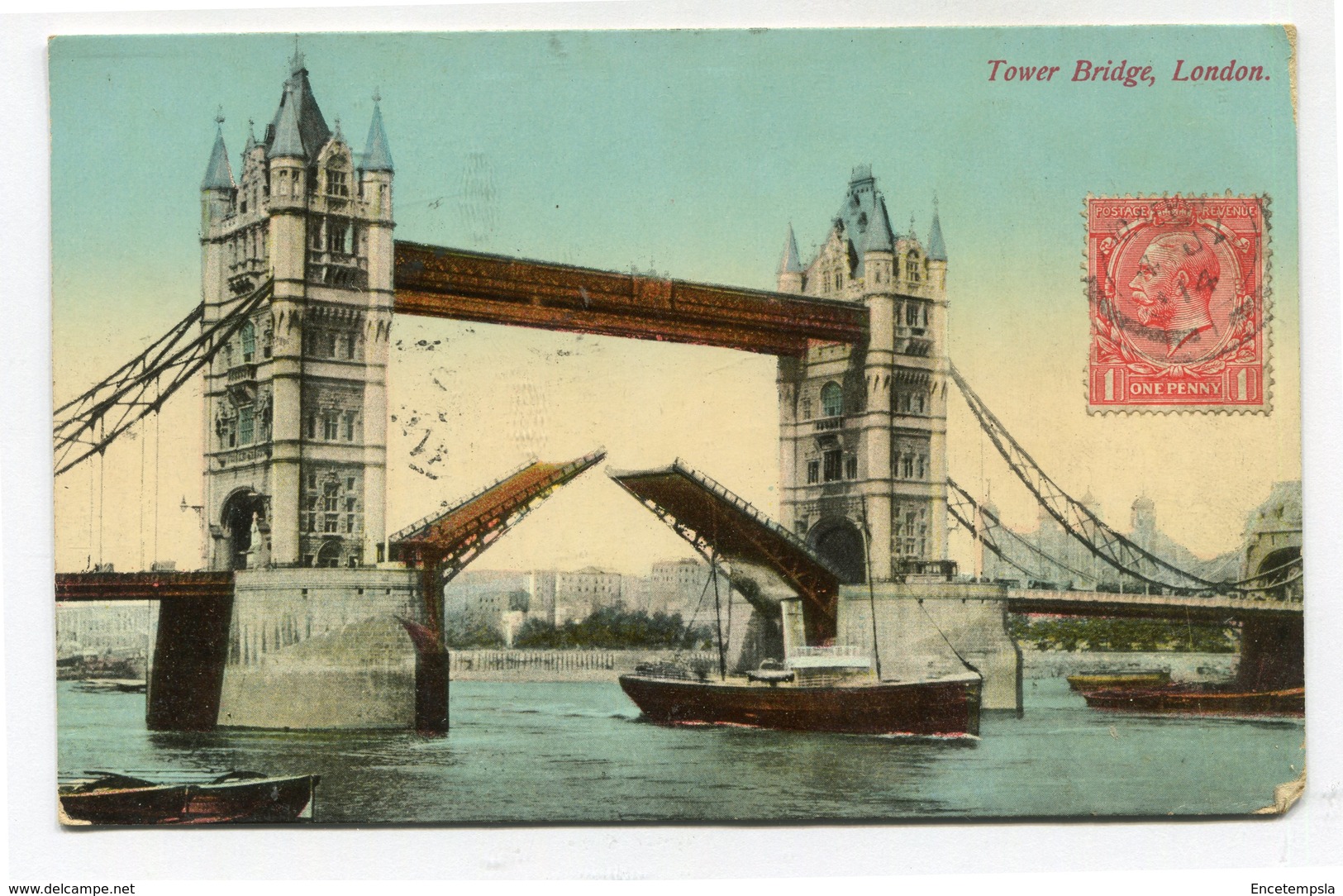 CPA - Carte Postale - Royaume-Uni - London - Tower Bridge 1914 (CP3249) - Other & Unclassified