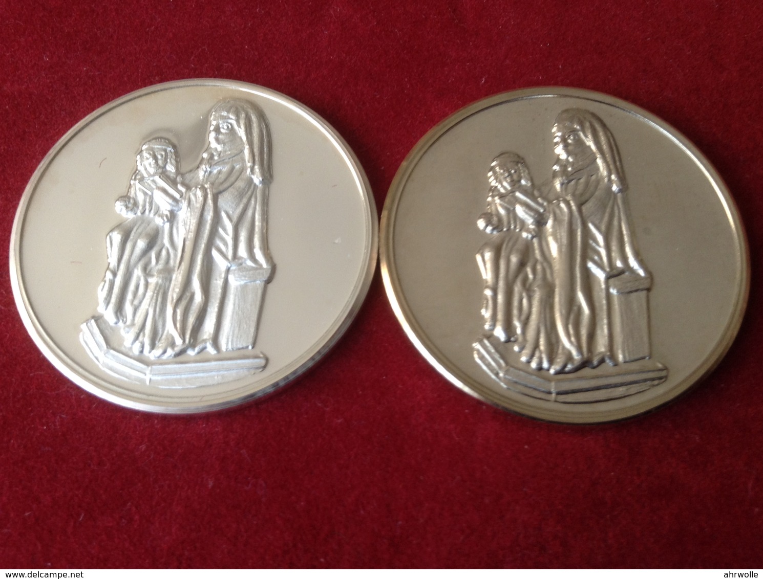 Medaillen Bachem Ahr 800 Jahre Sankt Anna Kapelle 1990 Silber - Monedas Elongadas (elongated Coins)