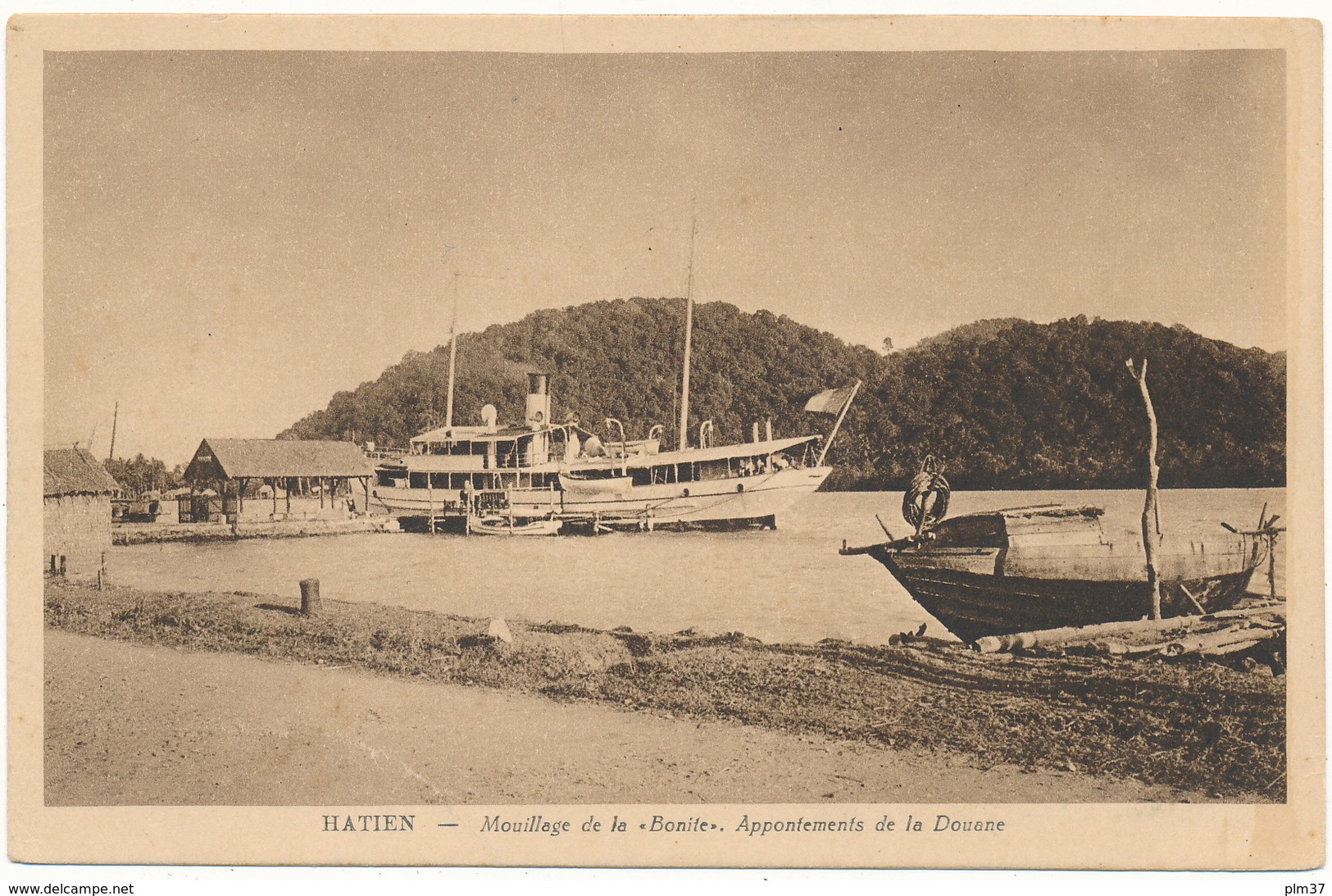 VIETNAM, HATIEN -  Mouillage De La "Bonite", Appontements De La Douane - Nadal - Vietnam