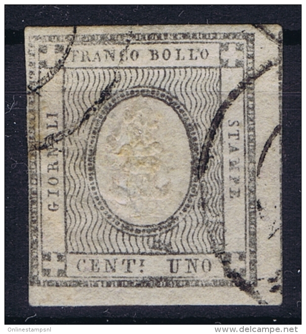 Italy  Sardegna Sa 19  Mi Nr 16 Double Embossing Obl./Gestempelt/used - Sardaigne