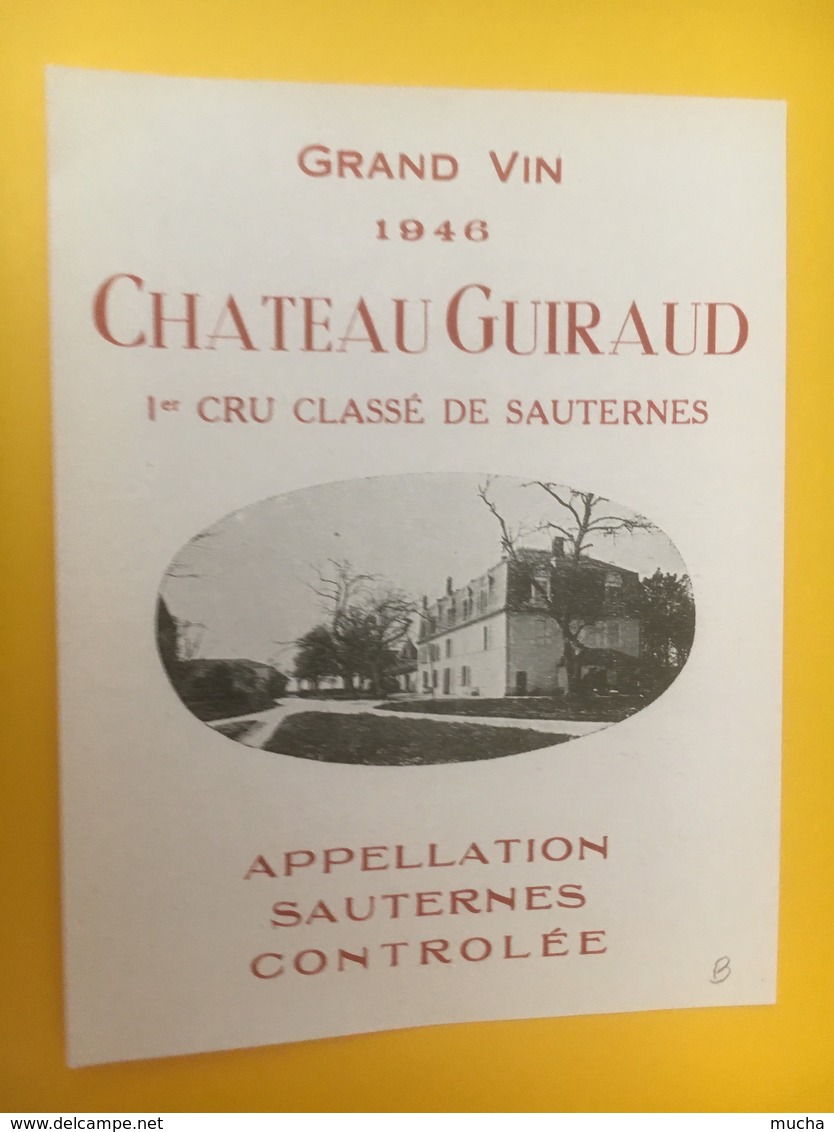 8300 - Château Guiraud 1946 Sauternes - Bordeaux