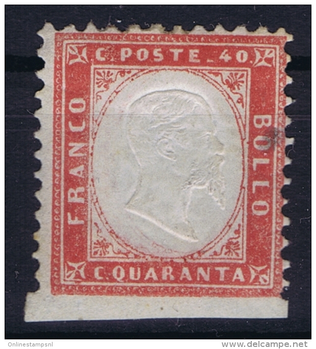 Italy  Sa  3 Mi Nr 13  MH/* Flz/ Charniere   Non Dentella In Basso Signed/ Signé/signiert/ Approvato  Has A Thin Spot - Mint/hinged