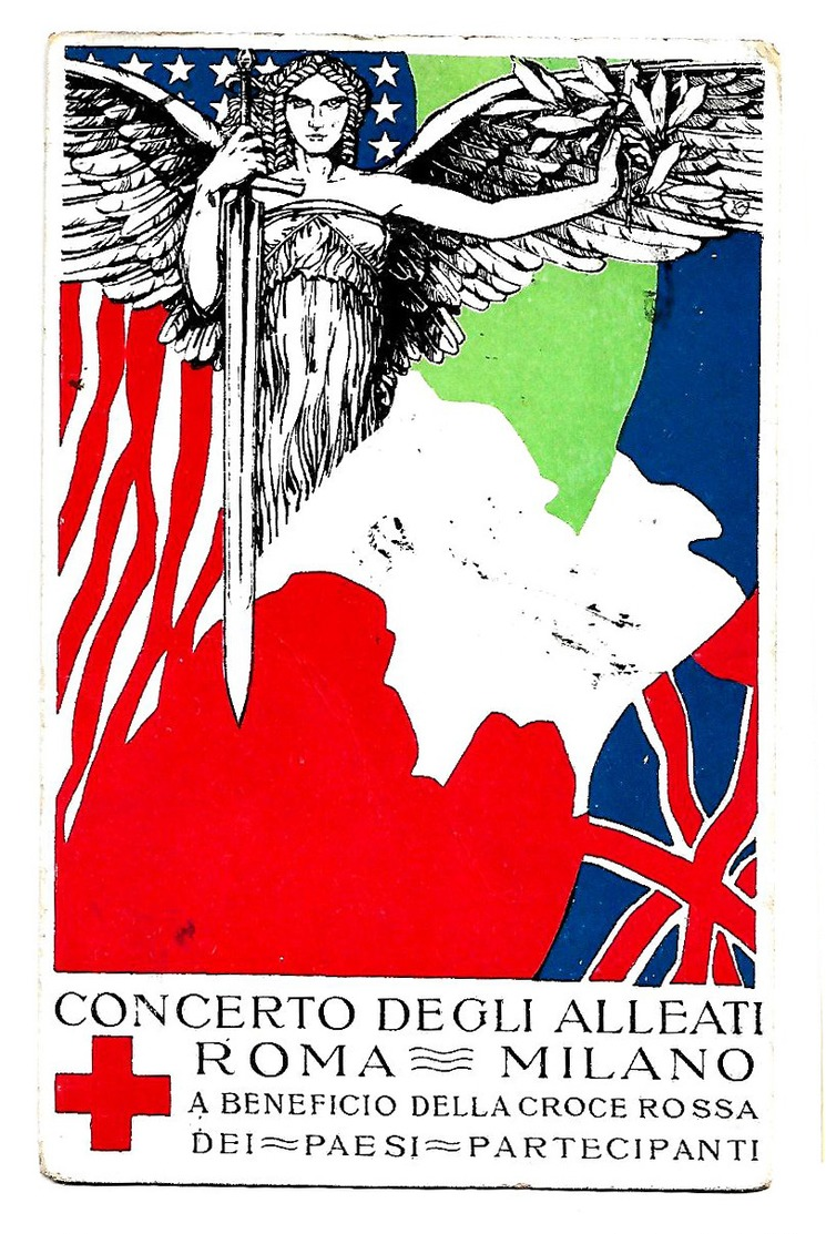 Concerto Degli Alleati Roma-Milano A Beneficio Della Croce Rossa Dei Paesi Partecipanti - 1918. - Croce Rossa