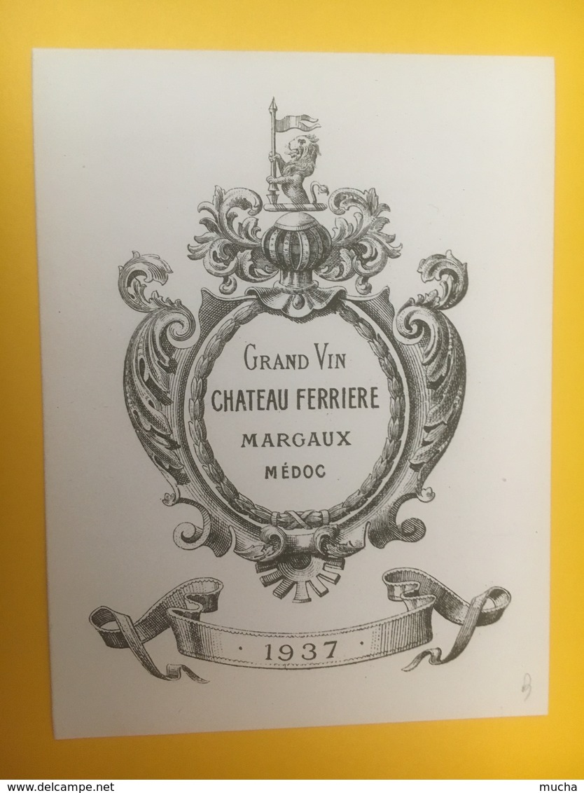 8302 - Château Ferrière 1937 Margaux - Bordeaux