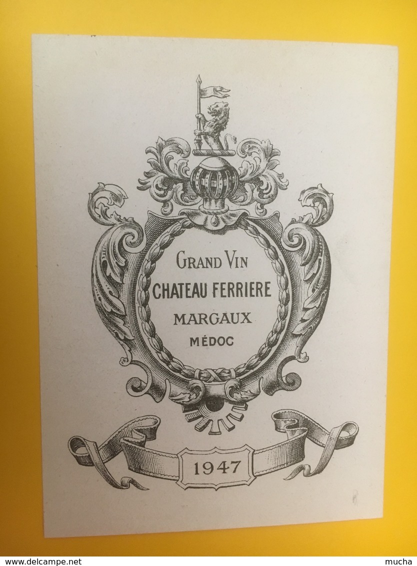 8304 - Château Ferrière 1947 Margaux - Bordeaux