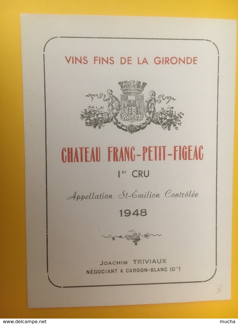 8305 - Château Franc-Petit-Figeac 1948 - Bordeaux