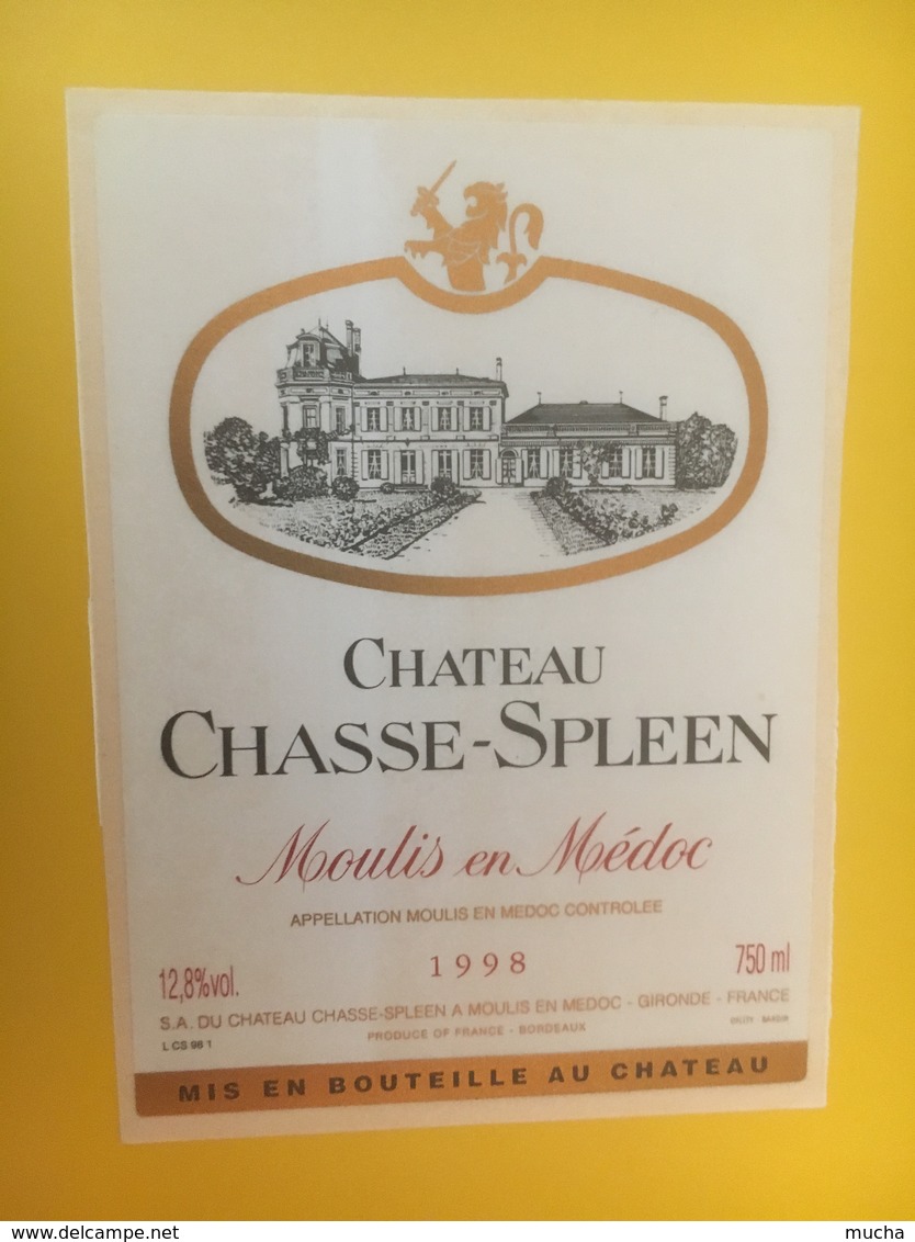 8308 - Château Chasse-Spleen  1998 Moulis En Médoc - Bordeaux