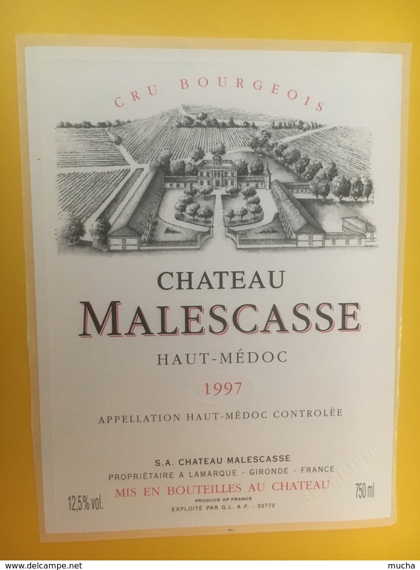 8309 - Château Malecasse 1997 Haut Médoc - Bordeaux