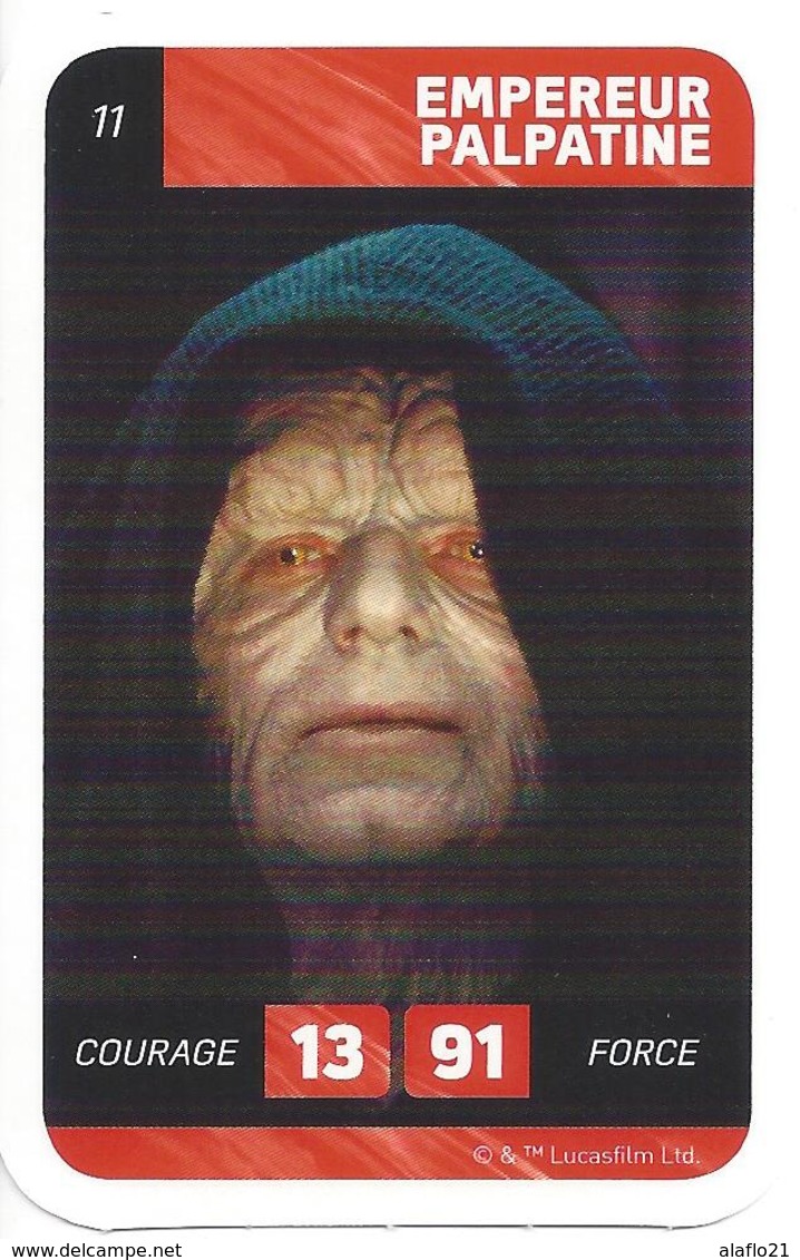 CARTE STAR WARS LECLERC 2018 - N° 11 - EMPEREUR PALPATINE - Star Wars