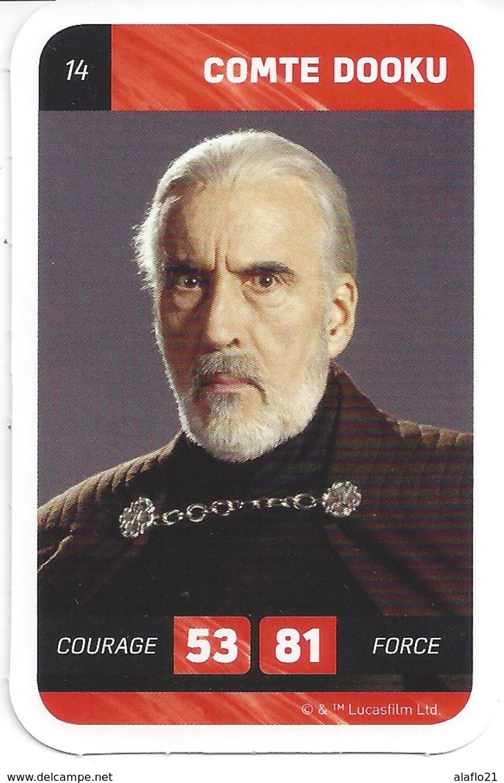 CARTE STAR WARS LECLERC 2018 - N° 14 - COMTE DOOKU - Star Wars