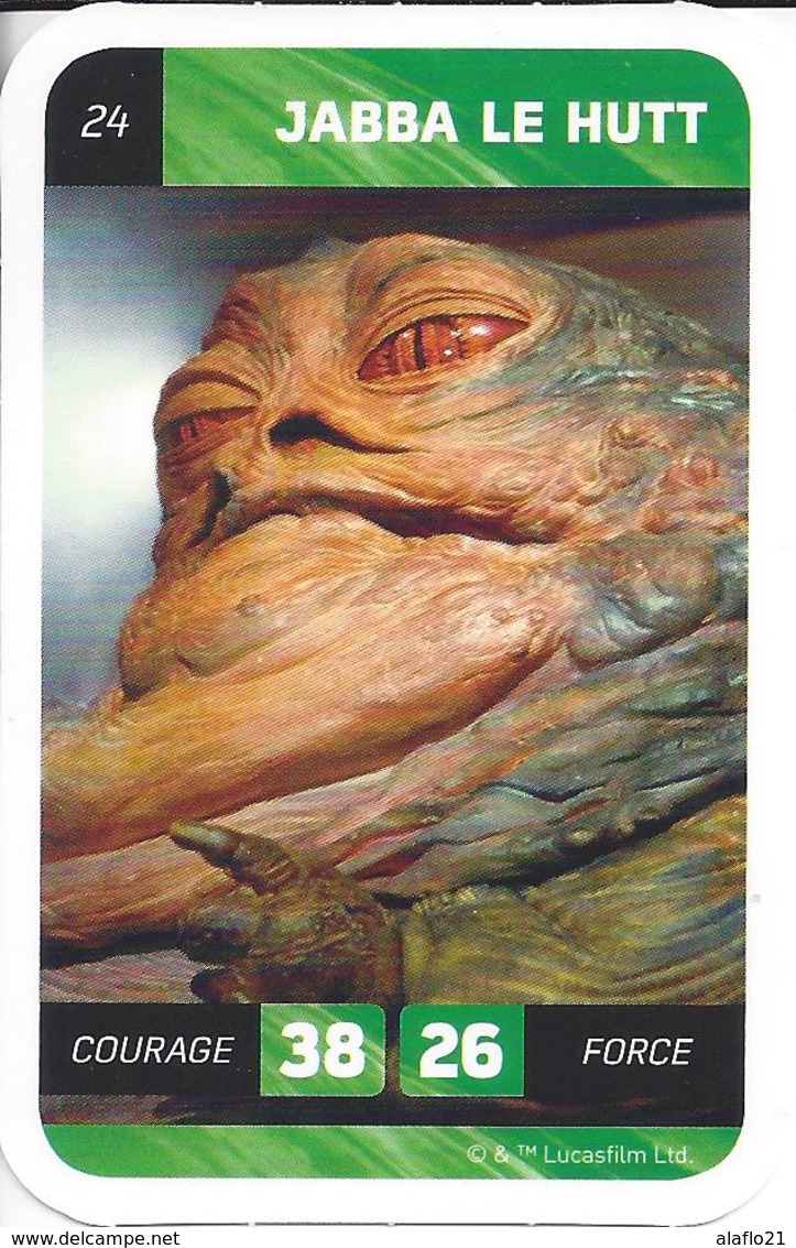 CARTE STAR WARS LECLERC 2018 - N° 24 - JABBA Le HUTT - Star Wars