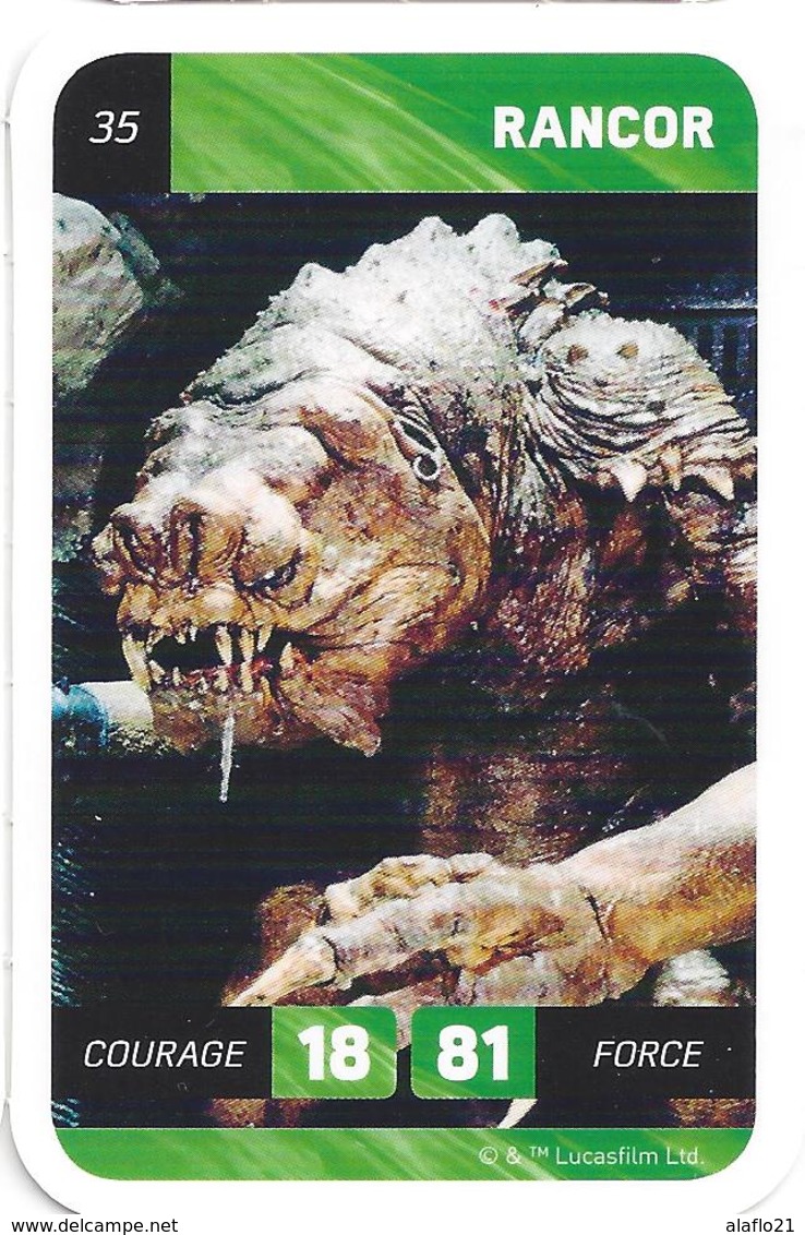 CARTE STAR WARS LECLERC 2018 - N° 35 - RANCOR - Star Wars