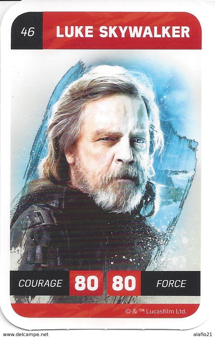 CARTE STAR WARS LECLERC 2018 - N° 46 - LUKE SKYWALKER - Star Wars