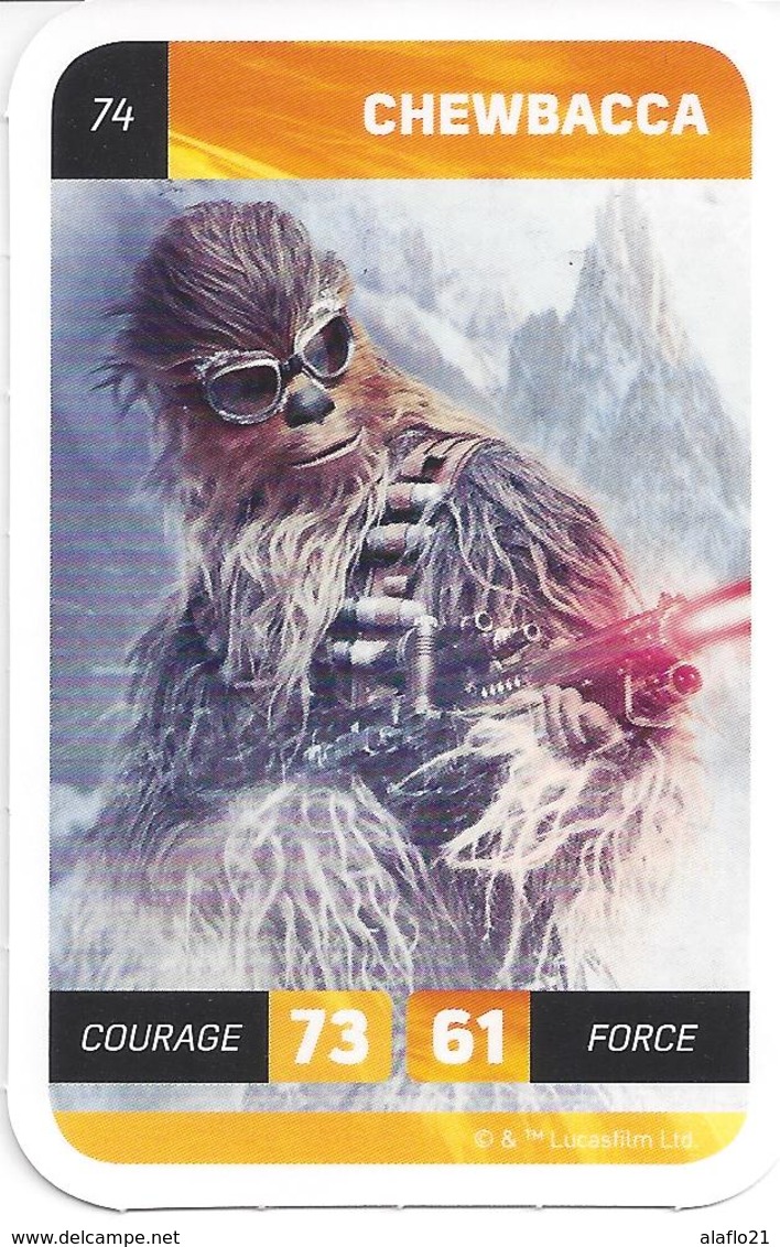 CARTE STAR WARS LECLERC 2018 - N° 74 - CHEWBACCA - Star Wars