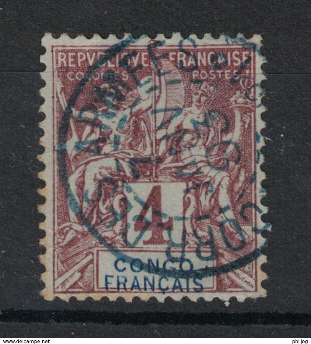 Congo - French Congo - Yvert 14 Oblitéré "Corr. Des 'Armées" En BLEU - Scott#20 - Gebraucht