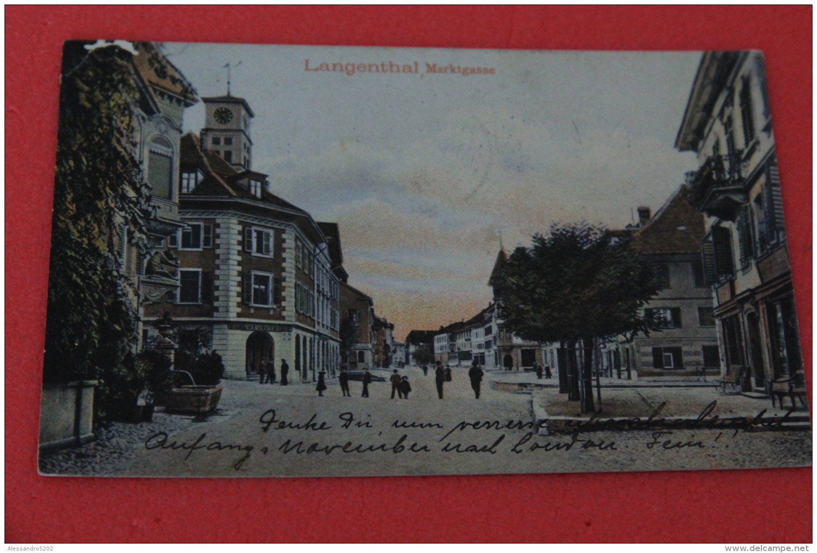 Bern Langenthal Marktgasse 1906 - Langenthal