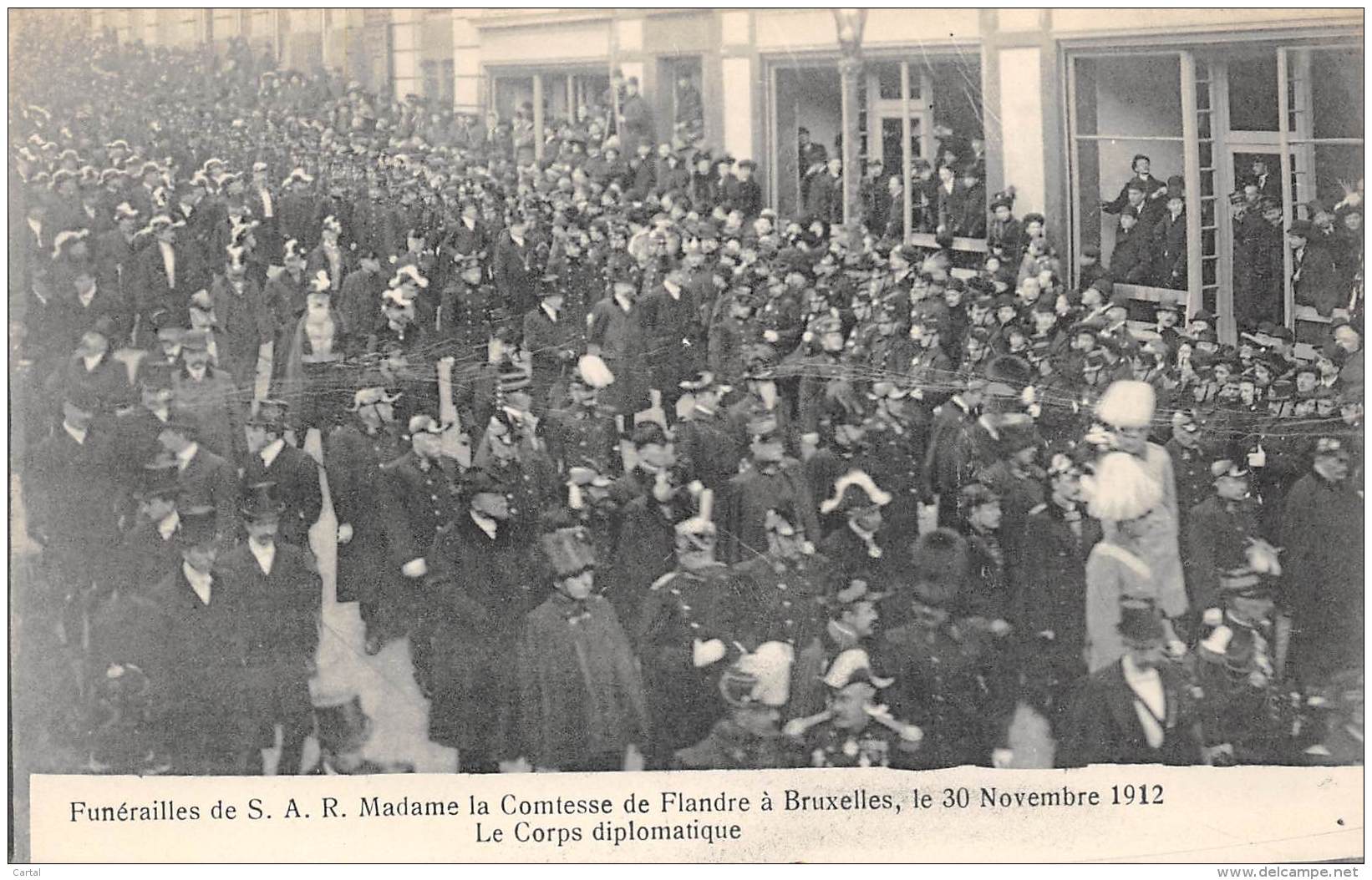 BRUXELLES - Funérailles De S.A.R. Mme La Comtesse De Flandre, 30 Nov 1912 - Le Corps Diplomatique - Fêtes, événements