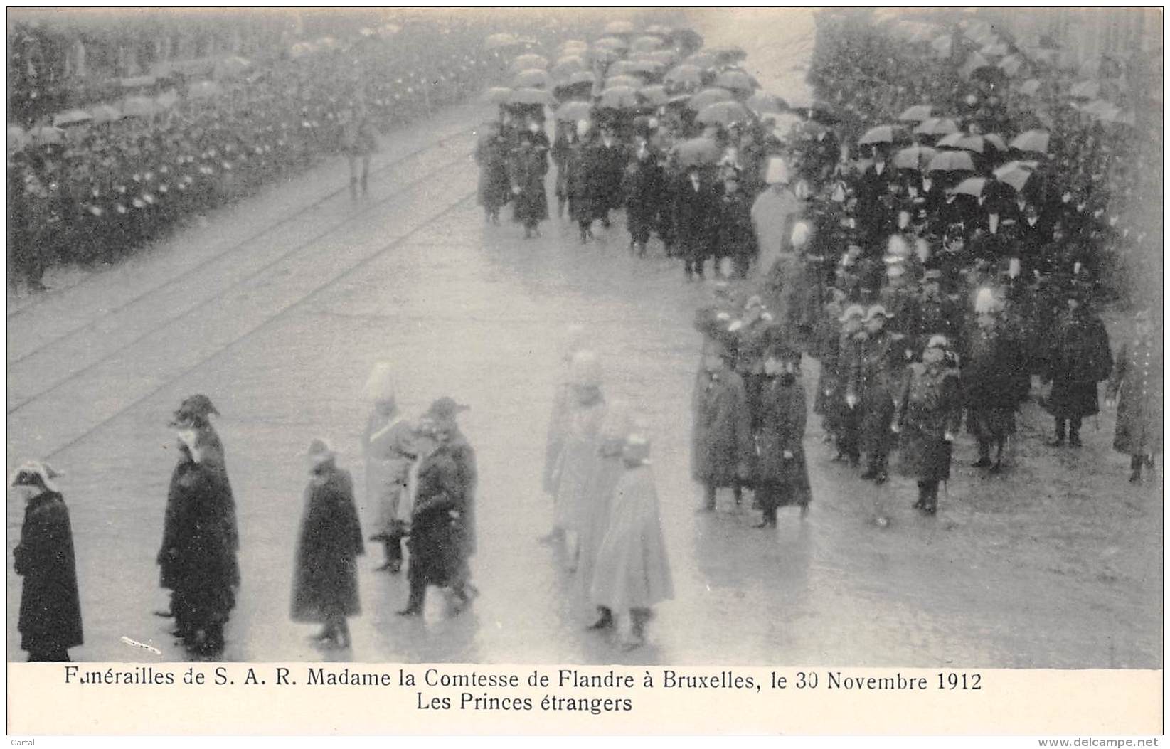 BRUXELLES - Funérailles De S.A.R. Mme La Comtesse De Flandre, 30 Nov 1912 - Les Princes étrangers - Feesten En Evenementen