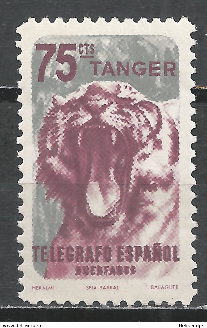 Tangier. #F (M) Telegrafo, Lion * - Télégraphe