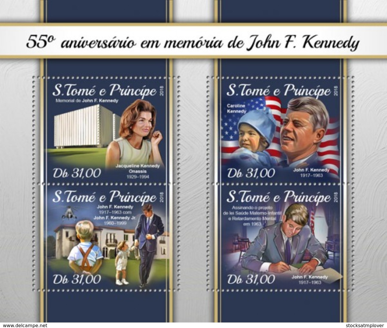 São Tomé E Príncipe 2018  John F. Kennedy  S201804 - Sao Tome And Principe