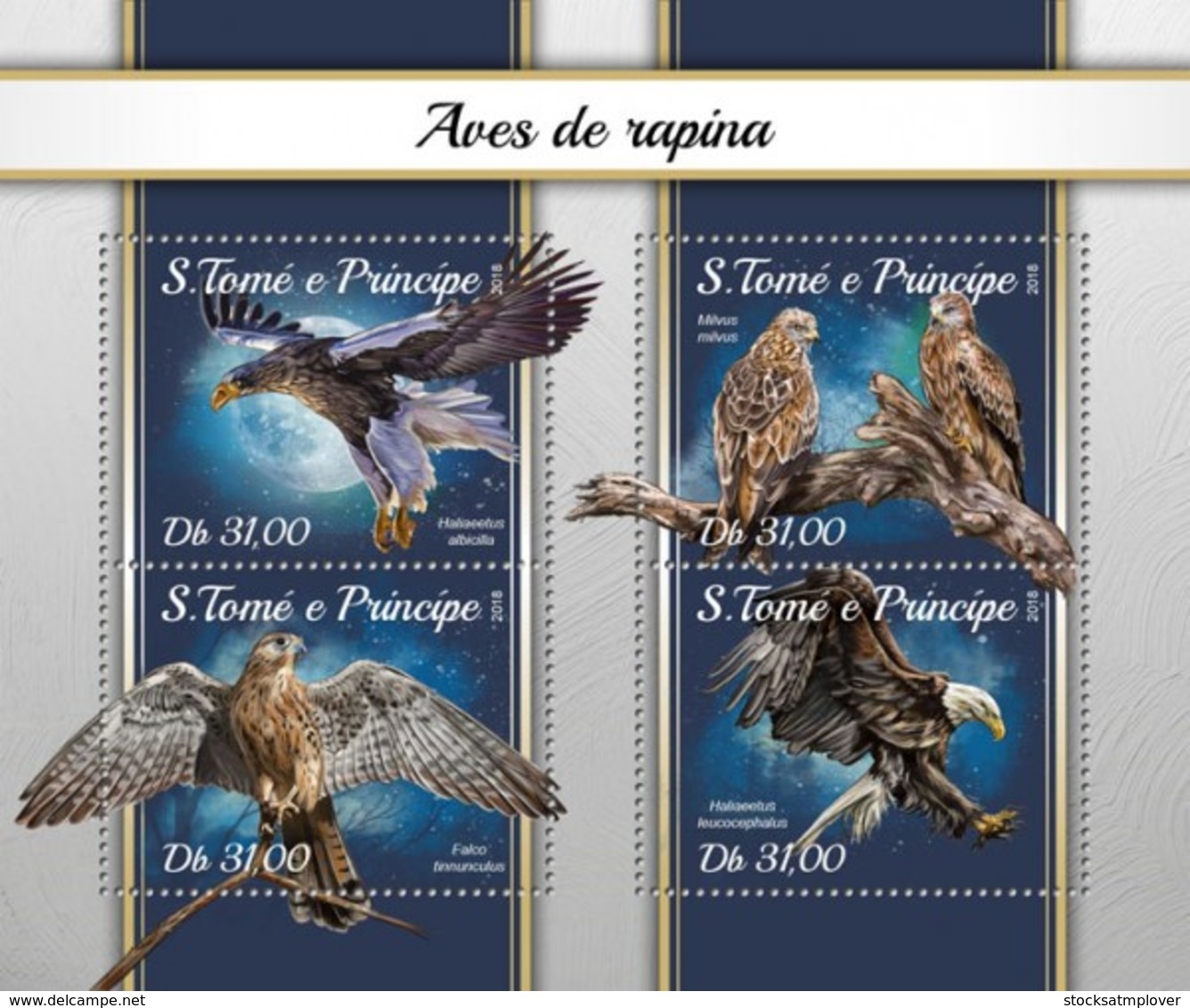 São Tomé E Príncipe 2018     Birds Of Prey S201804 - Sao Tome And Principe