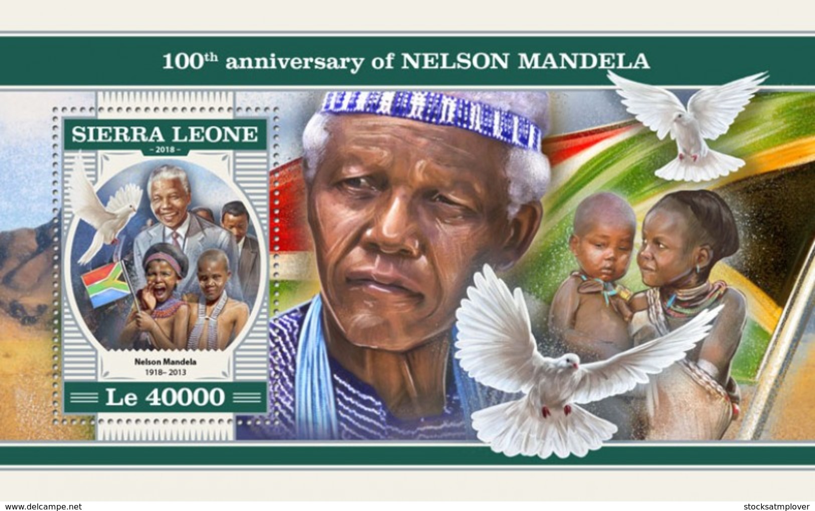 Sierra Leone 2018   Nelson Mandela  S201804 - Sierra Leone (1961-...)