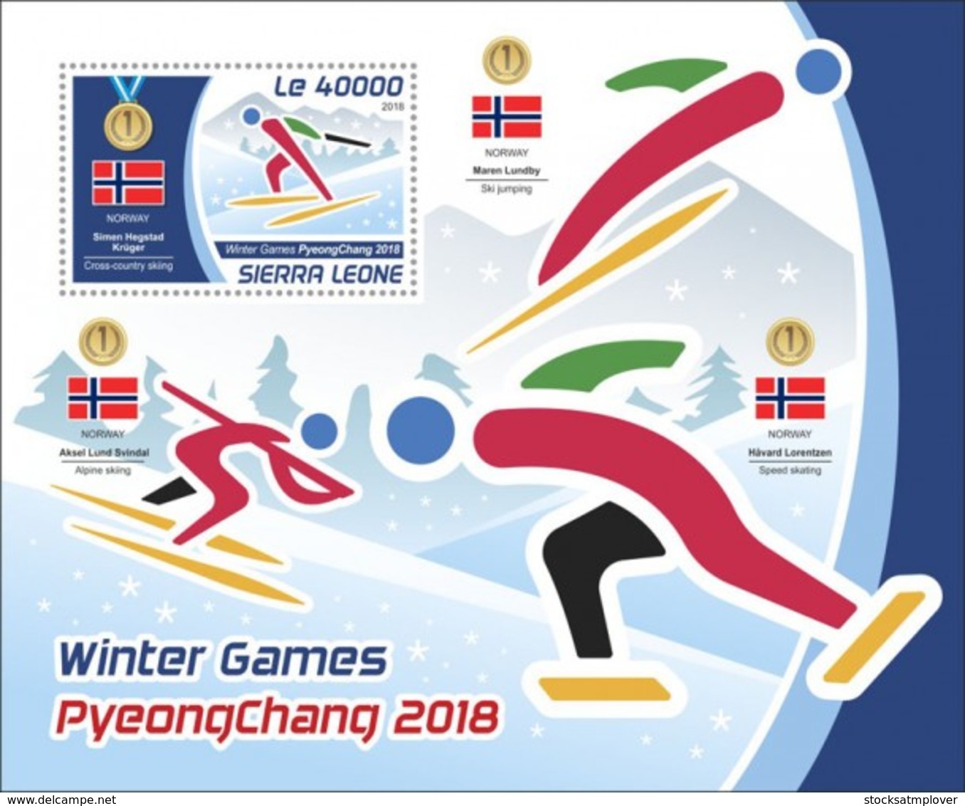 Sierra Leone 2018  Winter Games 2018 S201804 - Sierra Leone (1961-...)