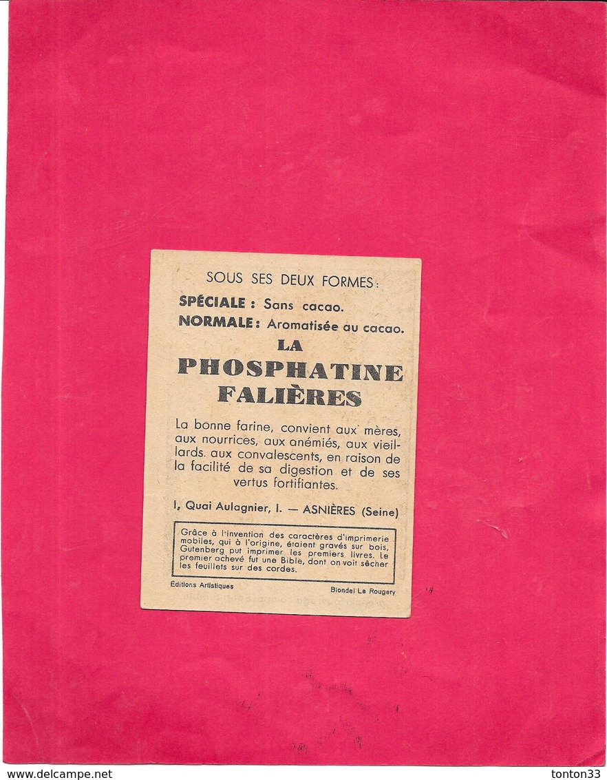 CHROMO PHOSPHATINE FALIERES La Bonne Farine De Bébé - Début De L'imprimerie GUTENBERG...  - BARA1 - - Autres & Non Classés