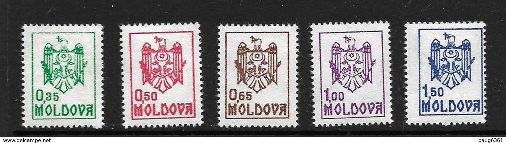 MOLDAVIE 1992  COURANTS  YVERT N°5/9  NEUF MNH** - Moldavie