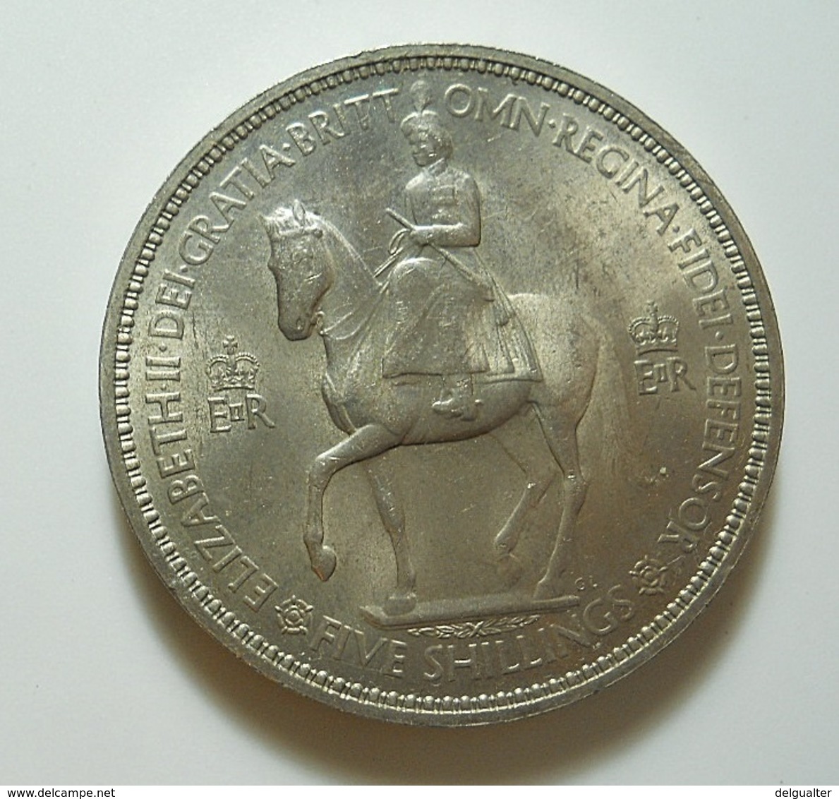 Great Britain 5 Shillings 1953 - L. 1 Crown