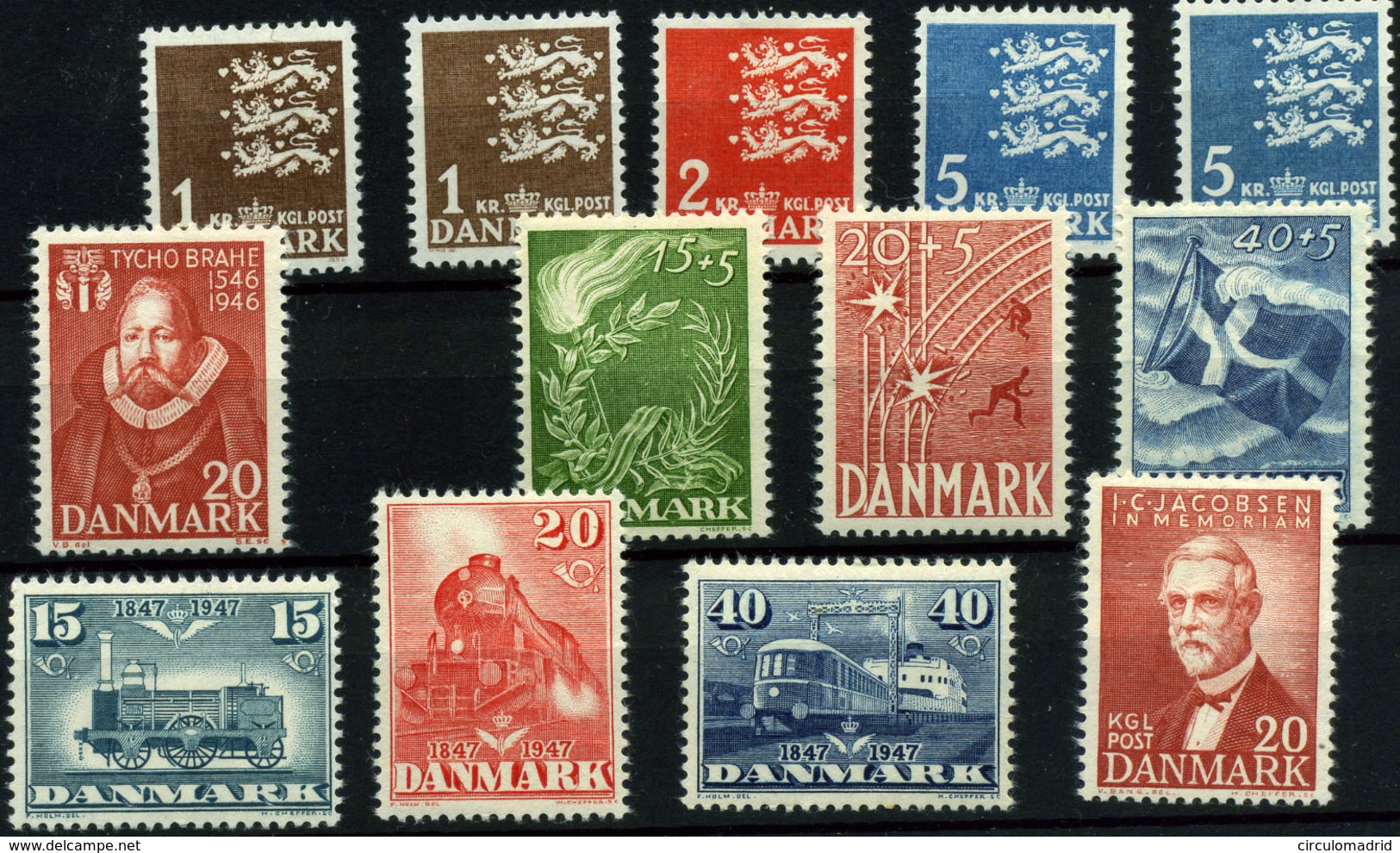 2771- Dinamarca Nº 304/14 - Unused Stamps