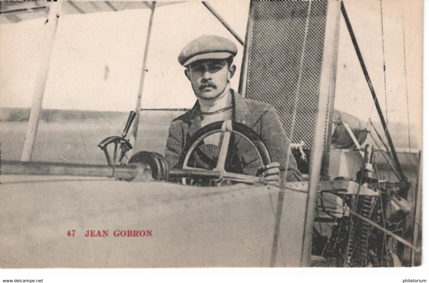 Aviation  Jean Gobron (1885 - 1945)  Pionnier Aviateur - Sportler