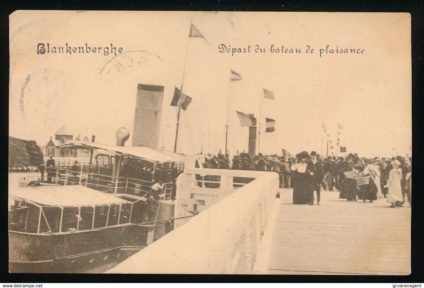 BLANKENBERGE   DEPART DU BATEAU DE PLAISANCE - Blankenberge