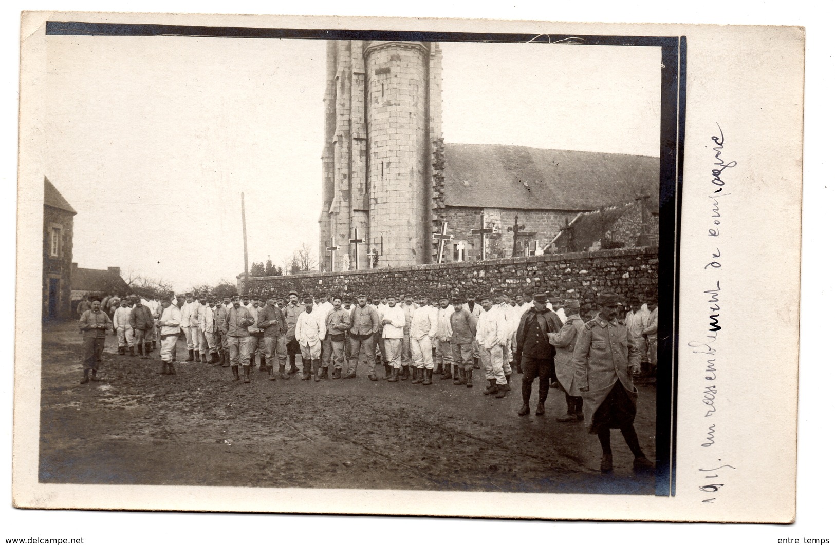 Carte Photo 1915 Plouagat WW1  Poilus - Autres & Non Classés