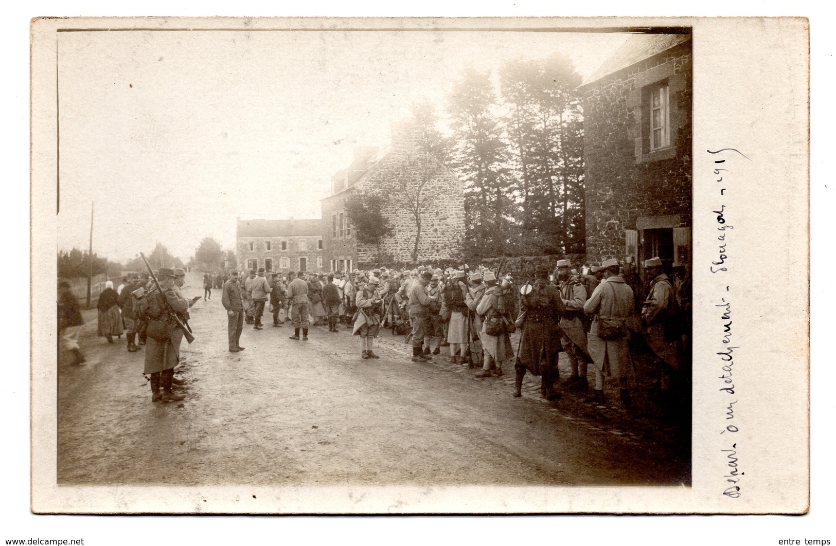 Carte Photo 1915 Plouagat WW1  Poilus - Autres & Non Classés