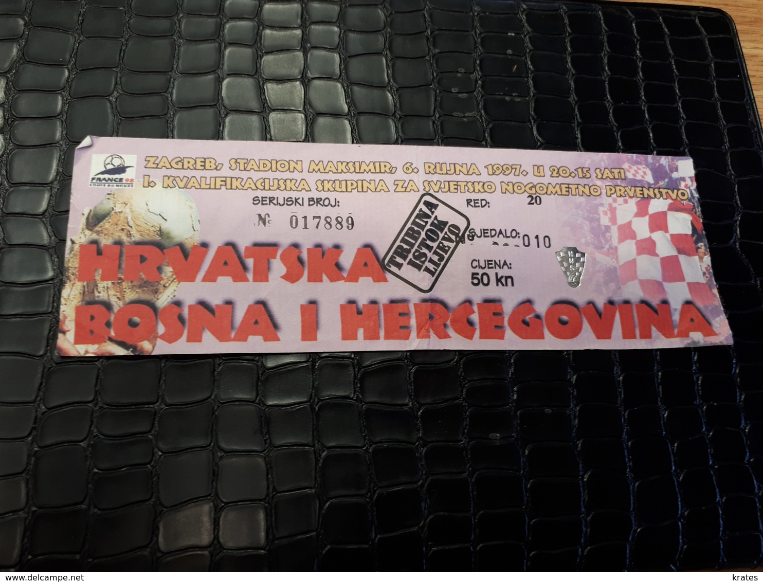 Old Sport Ticket - Soccer, Hrvatska - Bosna I Hercegovina - Tickets - Vouchers