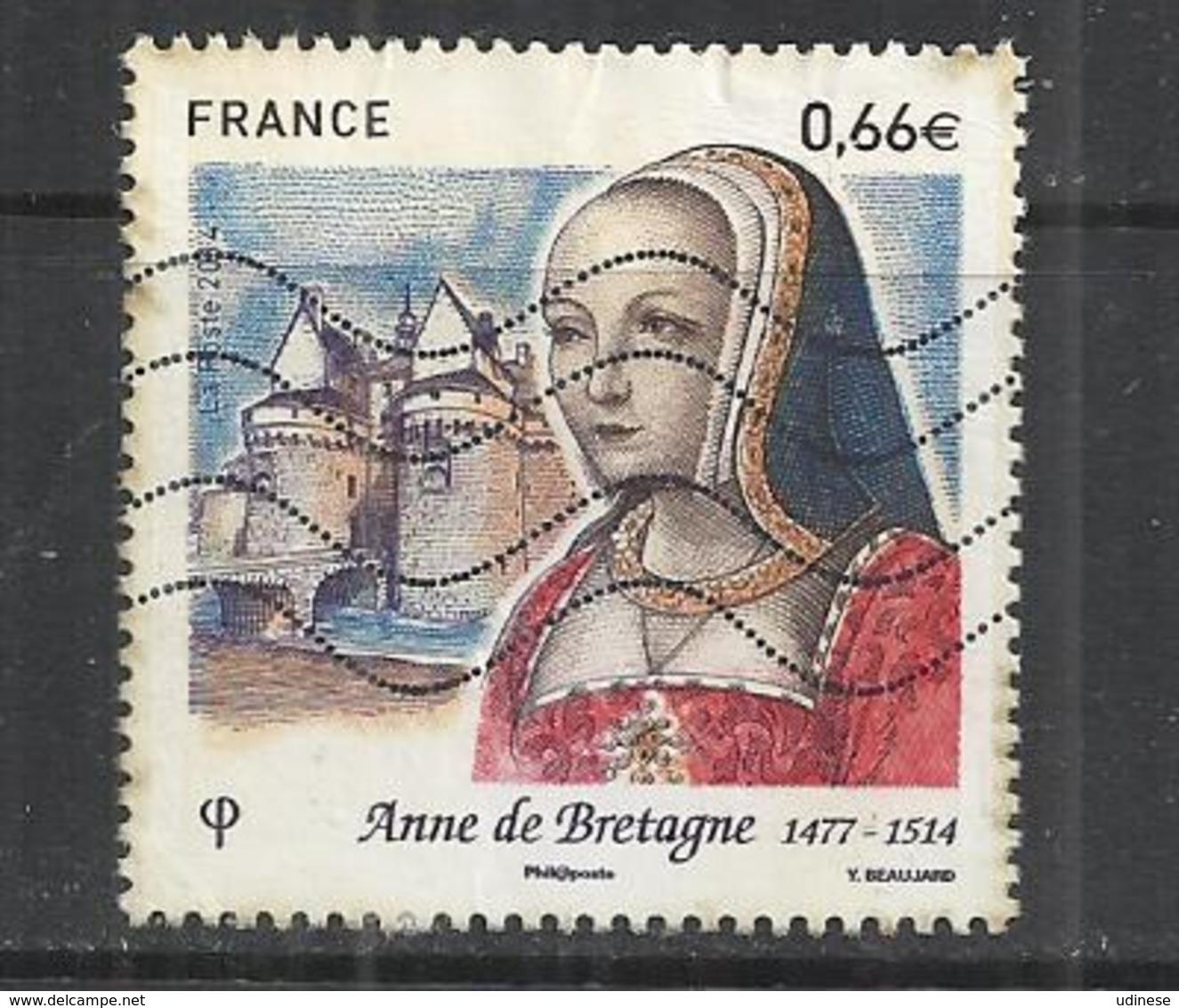 FRANCE 2014 - ANNE DE BRETAGNE - OBLITERE USED GESTEMPELT USADO - 2010-.. Matasellados