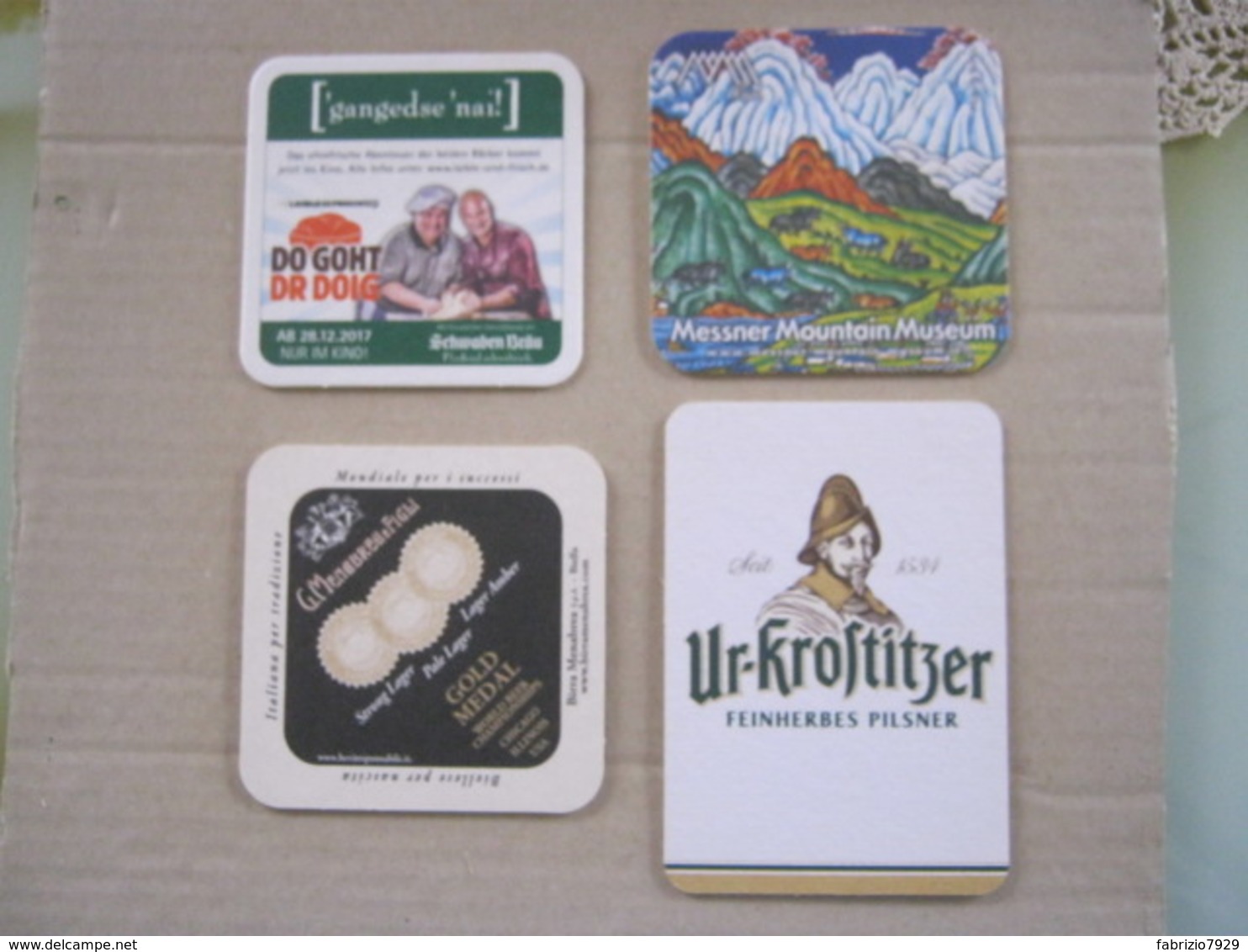 BIER N. 3 SB SOUS BOCKS SOTTO-BOCCALE BIRRA CERVEZA 2 FOTO – FORST MESSNER MENABREA - Sotto-boccale