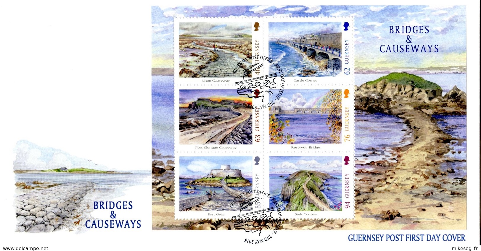 Europa 2018 Guernsey Guernesey FDC Feuillet - 2018