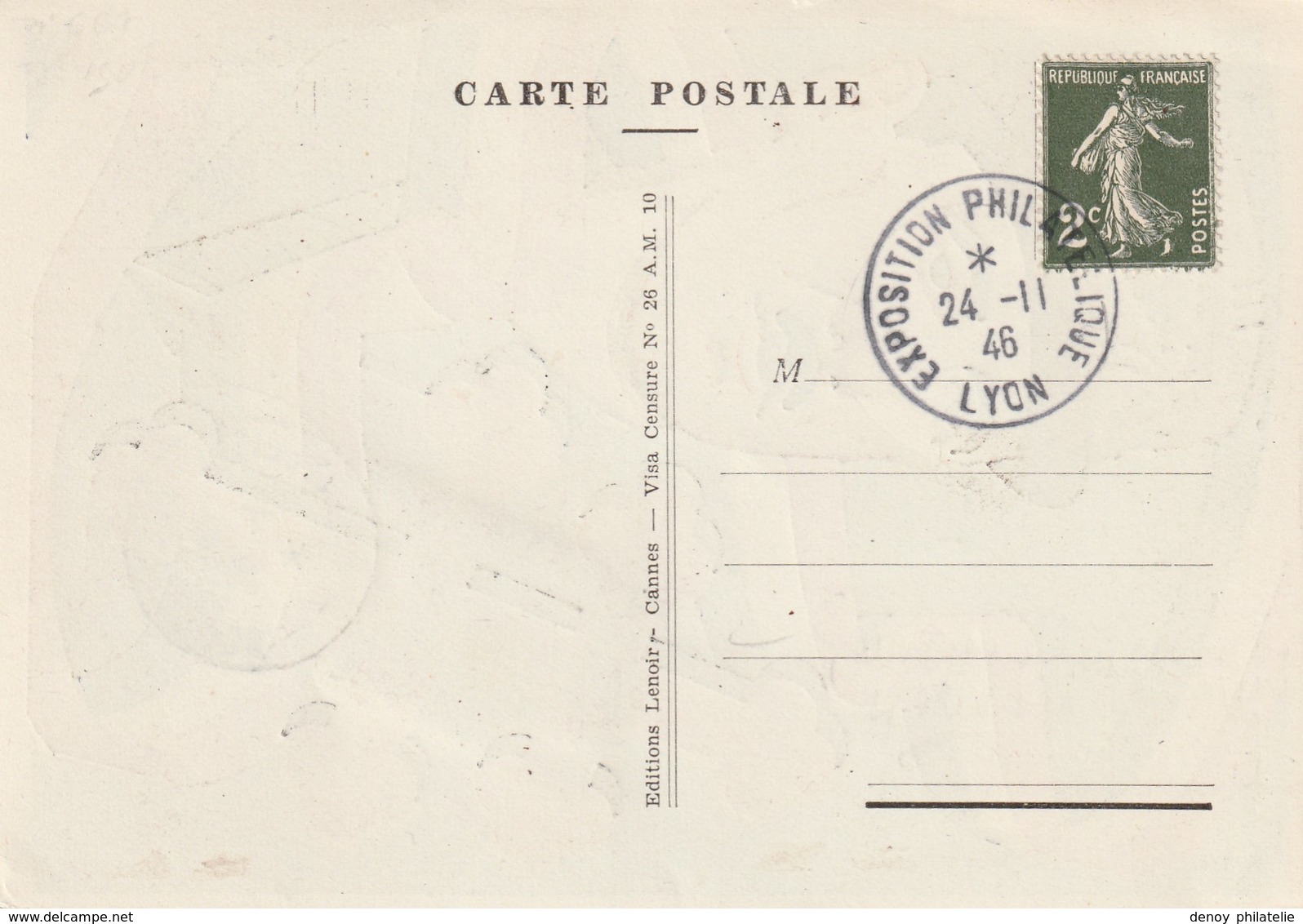 De Gaulle - Série De 4 Cartes Postales Datée Du 24 01 1946 Lyon Exposition - DeGaulle EtC.... - De Gaulle (General)