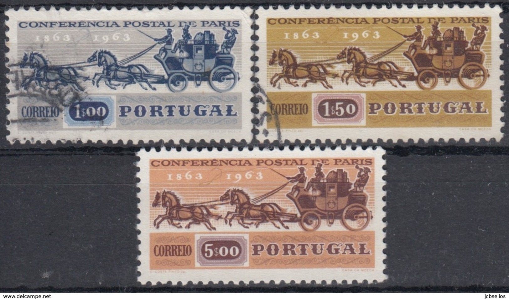 PORTUGAL 1963 Nº 919/21 USADO - Usado