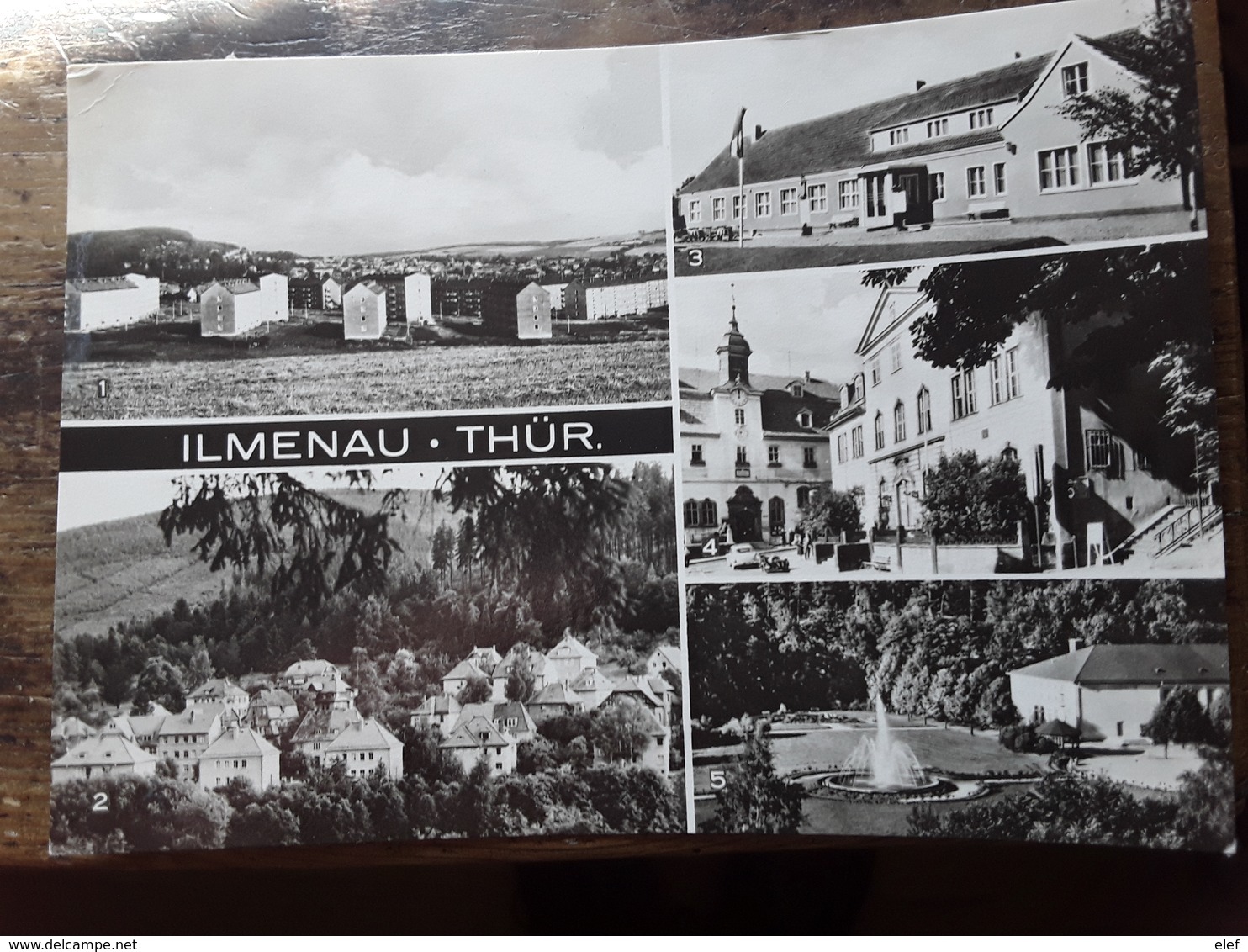 ILMENAU THUR,DDR,Neues Stadtgebiet,Kreiskulturhaus,Marktplatz,+ 3 Timbres W. ULBRICHT 10 Pf Vert Obl Frauenwald 1972, TB - Reichenbach I. Vogtl.