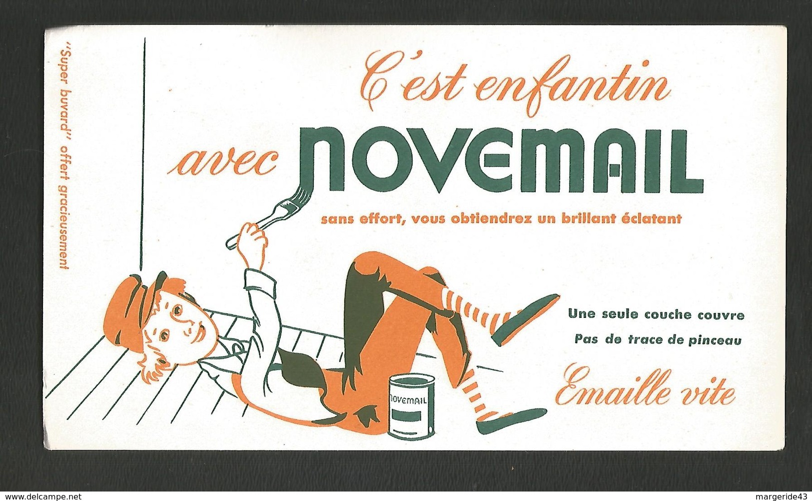 BUVARD PEINTURE NOVEMAIL - Autres & Non Classés