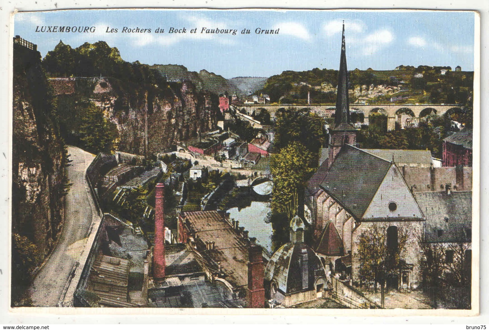 LUXEMBOURG - Les Rochers Du Bock Et Faubourg Du Grund - Luxembourg - Ville