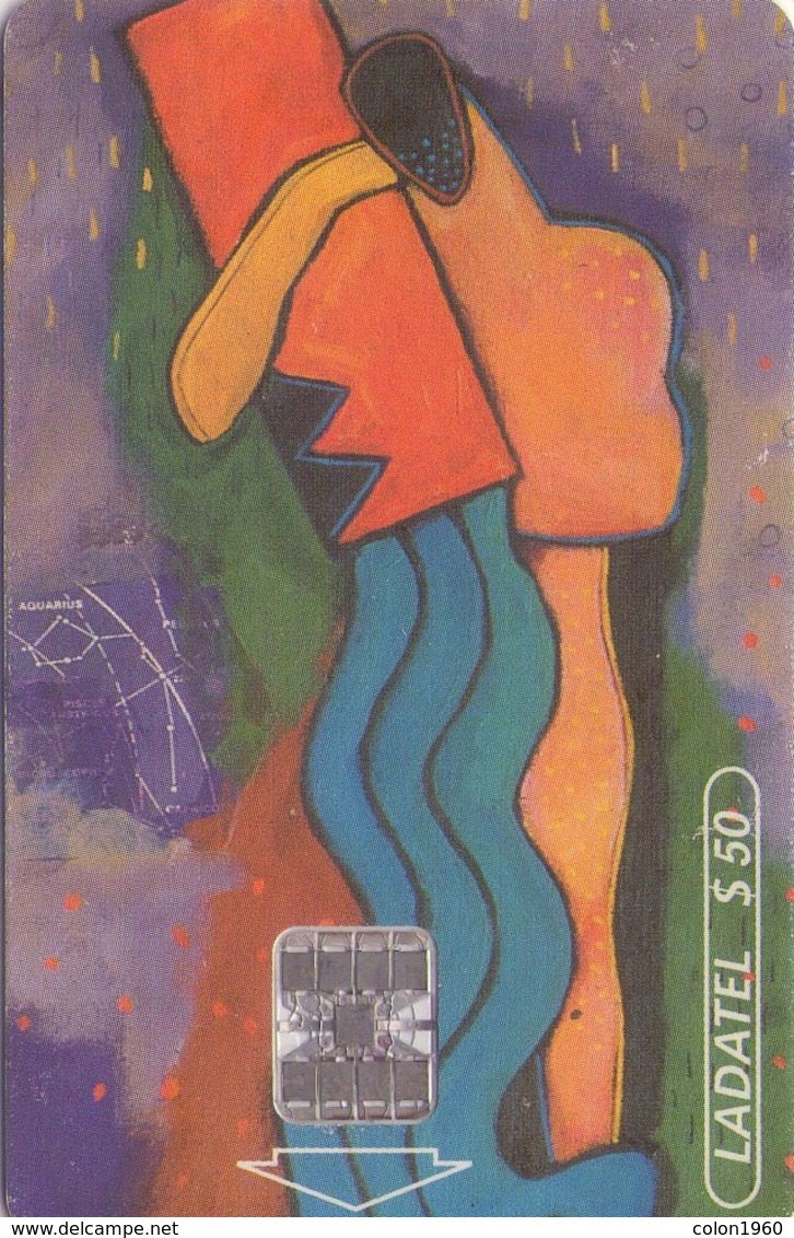 TARJETA TELEFONICA DE MEXICO (ZODIACO - ACUARIO). (137) - Zodiaque