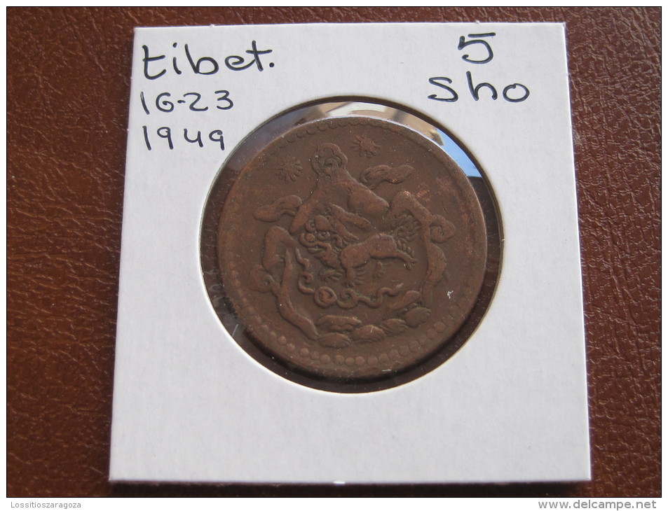 Tibet Moneda De 5 Sho 16-23 (1949) Sol-sol  3612 - Otros – Africa