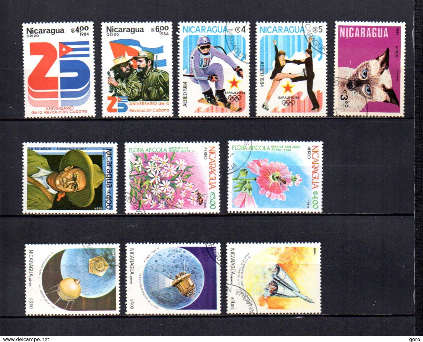 Nicaragua  1984  .-  Y&T Nº  1048/1049-1050/1051-1053-1055-1056/1057-1059/1061     Aéreos - Nicaragua