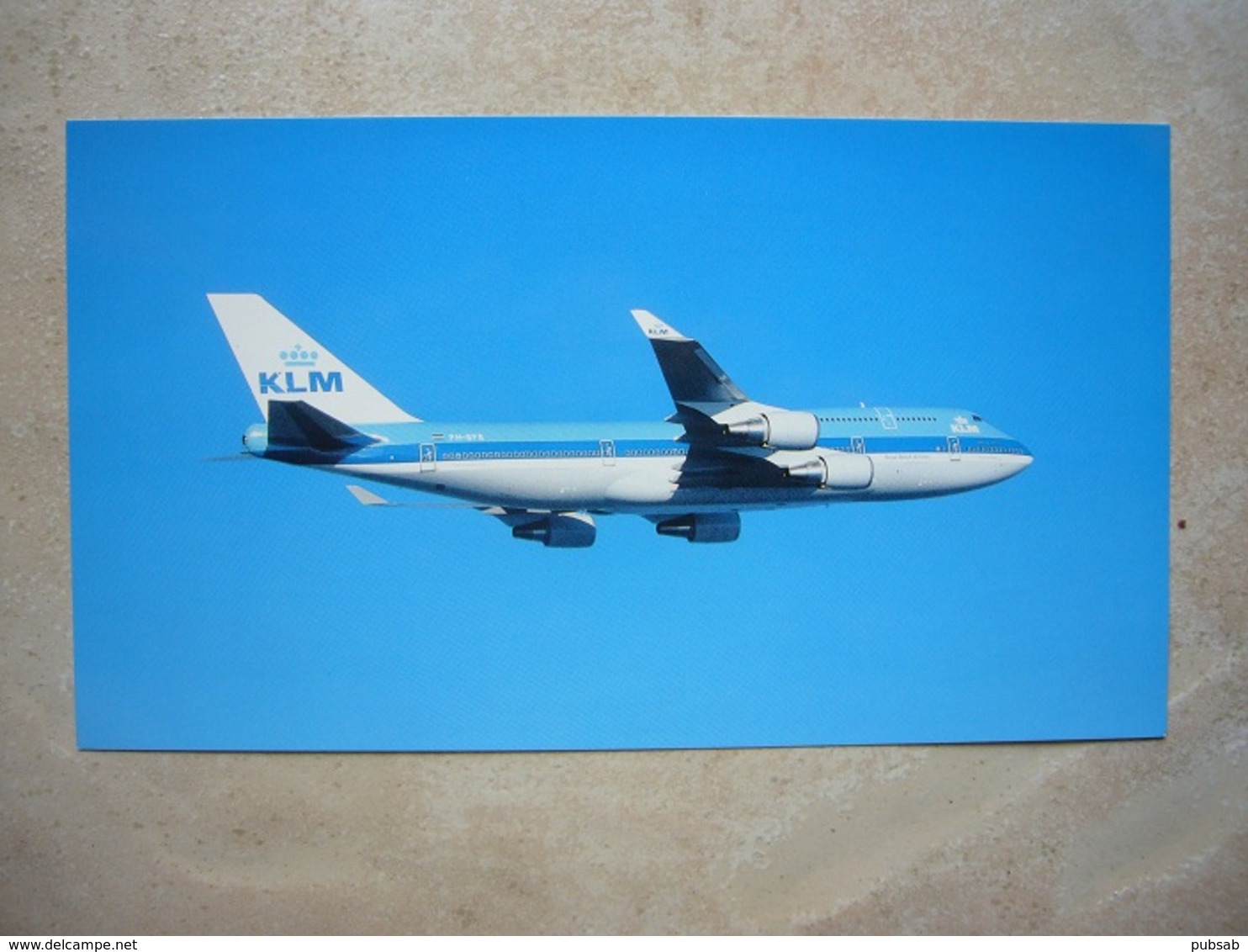 Avion / Airplane / KLM / Boeiing B 747-400 / Airline Issue / Size: 13X23cm - Aerodromes